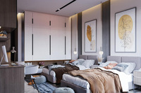 Meubles de chambre d'hôtel 5 étoiles, designs modernes, ensemble de lit en tissu velours au Pakistan