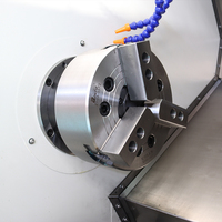 TCK46A Torno de cama inclinada CNC de riel lineal con control GSK 350mm Longitud máxima de la pieza de trabajo multifuncional