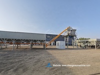 Planta Mezcladora de Concreto Estacionaria RMC de 35m3 por Hora, HZS35, con Silo de Cemento de 100T, Precio de Fábrica