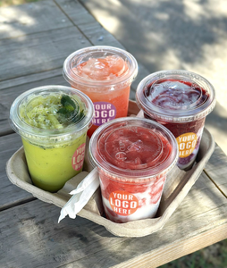 6oz 8oz 12oz 14oz 100% compostable PLA Cốc Nhựa Tùy Chỉnh in ấn thức ăn nhanh uống Soda dùng một lần rõ ràng PLA ly có nắp đậy - Product Image 3