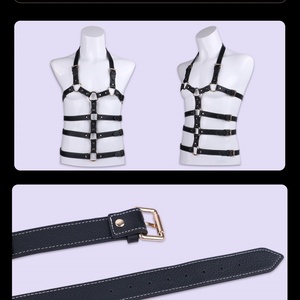Arnés de Cuero QKKQ para Bondage de Cuerpo Completo, Arnés de Pecho para Hombre, Ropa de Bondage BDSM, Cinturones Fetichistas Gay - Product Image 6