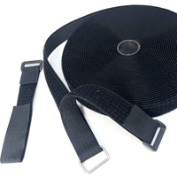 Fil de câble Longueur de coupe libre Cordons Gestion Bande Réglable Réutilisable Même Côté Adhésif Crochet et Boucle Attache Sangles d'attache de câble
