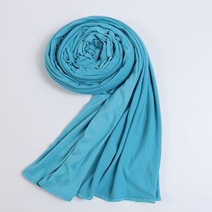 Moda nuevo color sólido Jersey algodón cabeza chal bufanda mujer elegante liso leche seda suave turbante <span class=keywords><strong>hijab</strong></span>