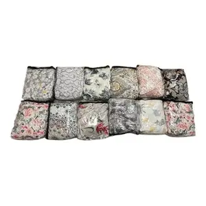 <b>Flannel</b> <b>Sheet</b> Set King Size Floral Print Assorted Home Bedding 5 Pack Classic Style - Product Image 6