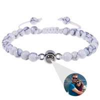 Bracelet de couple unisexe personnalisé en cuir et acier inoxydable en forme de cœur plaqué or 14 carats avec cordon élastique réglable