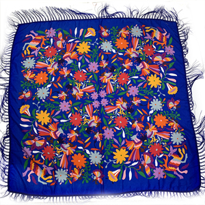 Foulard <span class=keywords><strong>carré</strong></span> russe pour femme, motif fleurs et oiseaux, bandana, châle à franges, babouchka, mouchoir, couvre-chef féminin 135*135cm - Product Image 6