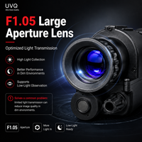 Monoculaire numérique de vision nocturne étanche IP67, capteur 1 pouce, 100 Hz, grossissement 2x/4x, écran OLED, résolution 800x600 pour la nuit