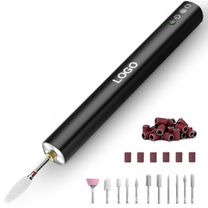 Lime à ongles sans fil rechargeable à marque privée avec embouts en carbure et métal, lime portable haute vitesse pour manucure et pédicure, idéale pour le nail art - Product Image 6