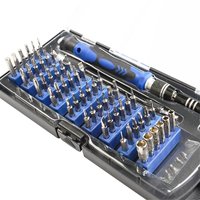 Set Obeng Presisi KS-8018 58 in 1, Peralatan Perbaikan Elektronik Profesional untuk Ponsel, Tablet, Xbox, Handphone