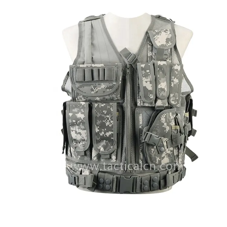 Tactical Adjustable mesh Light Breathable military soft plate carry vest