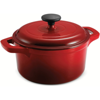 Cocotte en fonte émaillée de qualité supérieure avec revêtement antiadhésif, compatible lave-vaisselle, gaz et induction, idéale pour la cuisine domestique