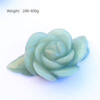 Figurine de fleur de rose en cristal naturel sculptée à la main, en quartz rose, pour la décoration intérieure et les cadeaux (vente en gros)