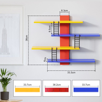 DAYOOH Étagère murale de présentation pour boîtes mystères, support de rangement multicouche de haute qualité pour mini figurines d'anime en plastique