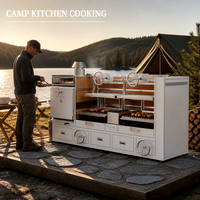 Grill argentin Santa Maria Combi en acier inoxydable pour hôtels et restaurants