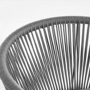 Chaise de <span class=keywords><strong>jardin</strong></span> d'extérieur HOMFUL avec dossier rond, cadre en tube de fer, rembourrage, <span class=keywords><strong>fauteuil</strong></span> de patio - Product Image 3