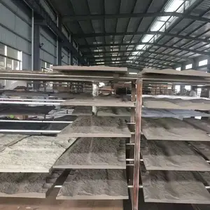 Panel Batu Pu Paving Dalam Ruangan Taman Murah untuk Dinding Kuarsa Buatan Produk Batu Jamur Lempengan Besar