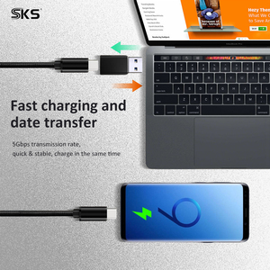 Adaptador Convertidor USB3.0 AM a Tipo C de Alta Velocidad de 5 Gbps para Cargador de PC Portátil, Banco de Energía - Product Image 5