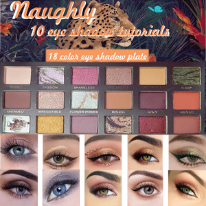 Paleta de sombras de ojos de larga duración, 18 colores, maquillaje mate brillante - Product Image 4