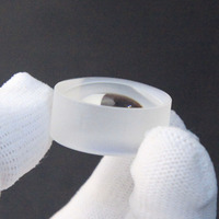 Lentille optique convexe-concave positive en verre K9 à aberration sphérique minimisée avec revêtement antireflet BBAR
