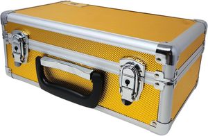 Portable Aluminum <strong>Briefcase</strong> with Zipper Closure for Graded Sports &amp; Trading Cards Card Case &amp; Slab <strong>Storage</strong> <strong>Box</strong> - Product Image 4