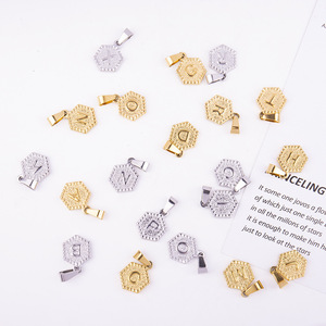 Colgante de Acero Inoxidable con Letra Inglesa 26A, Accesorio Decorativo DIY, Colgante Personalizado - Product Image 2