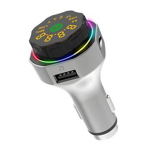 Martillo de Seguridad para Auto AP06 con Transmisor FM BT 5.4, Rompe Cristales, Cortador de Cinturón de Seguridad, Cargador de Auto 12V-24V con Luz LED - Product Image 1
