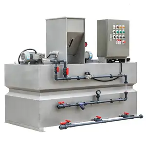 Automatic chemical powder dosing and preparation unit flocculant station