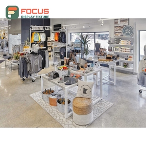 Diseño de Tienda de Última Generación, Muebles de Acero Inoxidable para Tiendas, Diseño de Interiores Comerciales para Tiendas de Ropa - Product Image 2