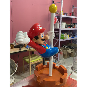 Tùy chỉnh cuộc sống Kích thước Mario Bros hành động con số ngoài trời trung tâm kinh doanh nhân vật hoạt hình Mario điêu khắc trang trí - Product Image 2