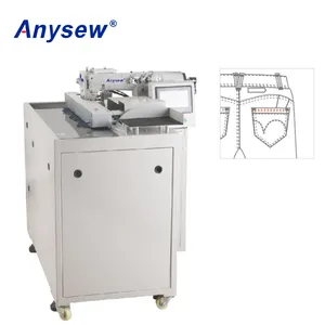 AS3883P-PL-DK Anysew Brand Automatic Jean Pocket hemming sewing machine