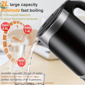 Electric <b>Kettle</b> 2L Stainless Steel Fast Boiling Insulated For Family Use - Product Image 1