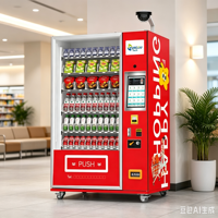 Máquina Expendedora de Snacks y Bebidas: Máquina Expendedora de Autoservicio las 24 Horas con Escaneo de Código QR