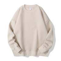 وصل حديثًا مخصص 390gsm قطن من البوليستر Crewneck قطرة الكتف فارغة الرجال زائد الحجم سترة كبيرة الحجم