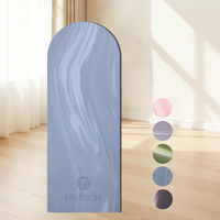 Tapete de Ejercicio de Caucho Natural PU, Tapete de Yoga Duradero para Gimnasio en Casa, Tapete de Yoga Semicircular