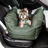 Coussin de siège auto pour chien détachable, amovible, imperméable et antidérapant, convertible en sac de transport pour animaux de compagnie, double usage maison et voyage en voiture