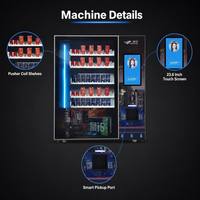 Distributeur automatique intelligent d'accessoires téléphoniques en libre-service avec écran tactile et paiement sans espèces pour les centres commerciaux