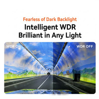 Caméra de tableau de bord WiFi DVR pour voiture, IPS sans fil, WDR, vision nocturne, 1,47 pouce, double objectif avant/arrière 4K avec GPS