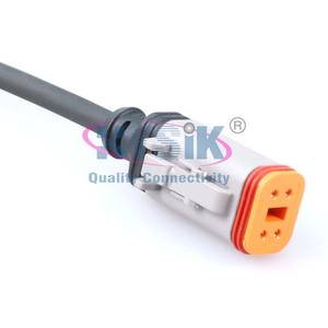 Conector Hembra y Macho de la Serie DT de 2, 3, 4, 6 y 8 Pines con Cable de Alta Flexibilidad Personalizado para Controles de Maquinaria Agrícola - Product Image 4