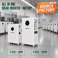 Système de Stockage d'Énergie Domestique Hybride Hors Réseau 6500W 6.5kW 10kWh avec Onduleur Solaire et Batterie Lithium LiFePO4 48V/51.2V – Vente Directe Usine
