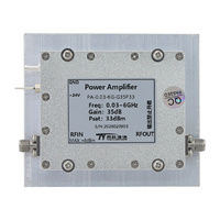 Amplificateur de puissance RF 0,03-6 GHz, gain élevé 35 dB, sortie 2 W, PA RF micro-ondes avec connecteur SMA femelle