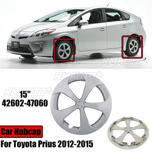 Para <span class=keywords><strong>Toyota</strong></span> Prius 2012-2015 42602-47060 15 ''5-SPOKE cubierta de rueda de coche <span class=keywords><strong>tapacubos</strong></span> accesorios de repuesto - Product Image 1