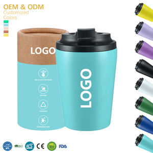 Customized 12oz Travel Coffee Mug Stainless Steel Vacuum Cold and Hot Insulated Coffee <strong>Cup</strong> <strong>for</strong> Home Office Outdoor <strong>Works</strong> - Product Image 1