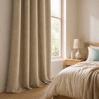 Rideau en chenille solide 390 GSM, 100 % polyester, occultant élevé, 52*84 pouces, différents styles de suspension, couleurs et tailles personnalisables