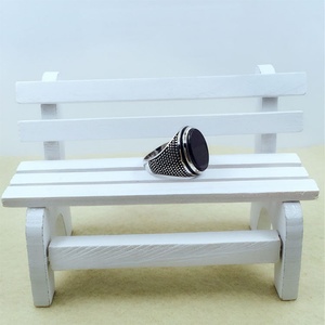 แหวนเงินแท้ 925 ประดับพลอยออนิกซ์สีดำสำหรับผู้ชาย ชุบโรเดียม รับรองโดย CMA สไตล์โบฮีเมียน เหมาะสำหรับงานแต่งงาน งานหมั้น ของขวัญวันครบรอบ - Product Image 3