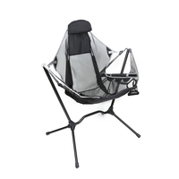 Chaise à bascule pliable portable Temphiking pour adulte, en tissu Oxford 900D, pour camping, parc, mobilier d'extérieur, 150 kg