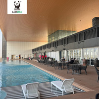 Planche de terrasse extérieure solide 140x21mm, revêtement composite WPC co-extrudé de deuxième génération pour patio