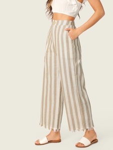 Nuovo stile di modo marchi casual Gamba Larga A Righe palazo delle donne <span class=keywords><strong>pantaloni</strong></span> - Product Image 4