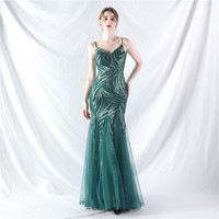 31903-S # nouveau produit perles laminées épissage maille fronde robe de soirée grosse dame robe grande taille robe super taille