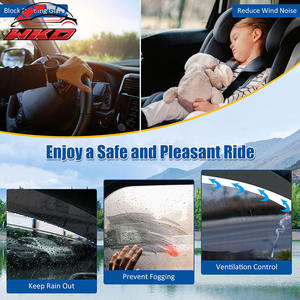 Pare-soleil et pare-pluie en acrylique pour Ford Maverick 22-26, visières de fenêtre fines, protection latérale des portières de voiture, 4 pièces - Product Image 5