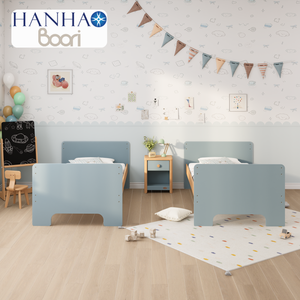 Только B2B Boori двухъярусная кровать может быть разделена на две односпальные кровати розовая деревянная детская двухъярусная кровать с наклонной лестницей - Product Image 6